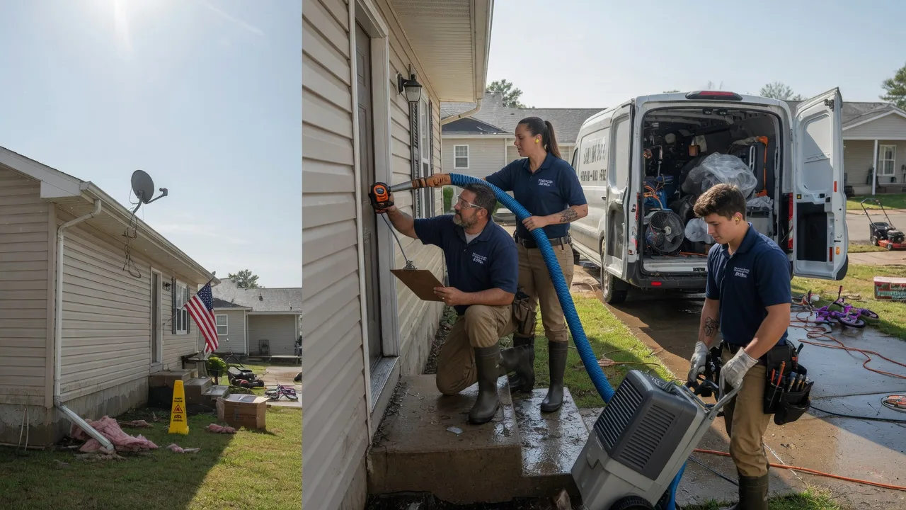 Ceiling Water Damage Restoration in Eldridge, IA near me